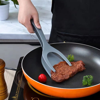 Pince Spatule 2-en-1 Grip & Flip | Polyvalente Antiadhésive