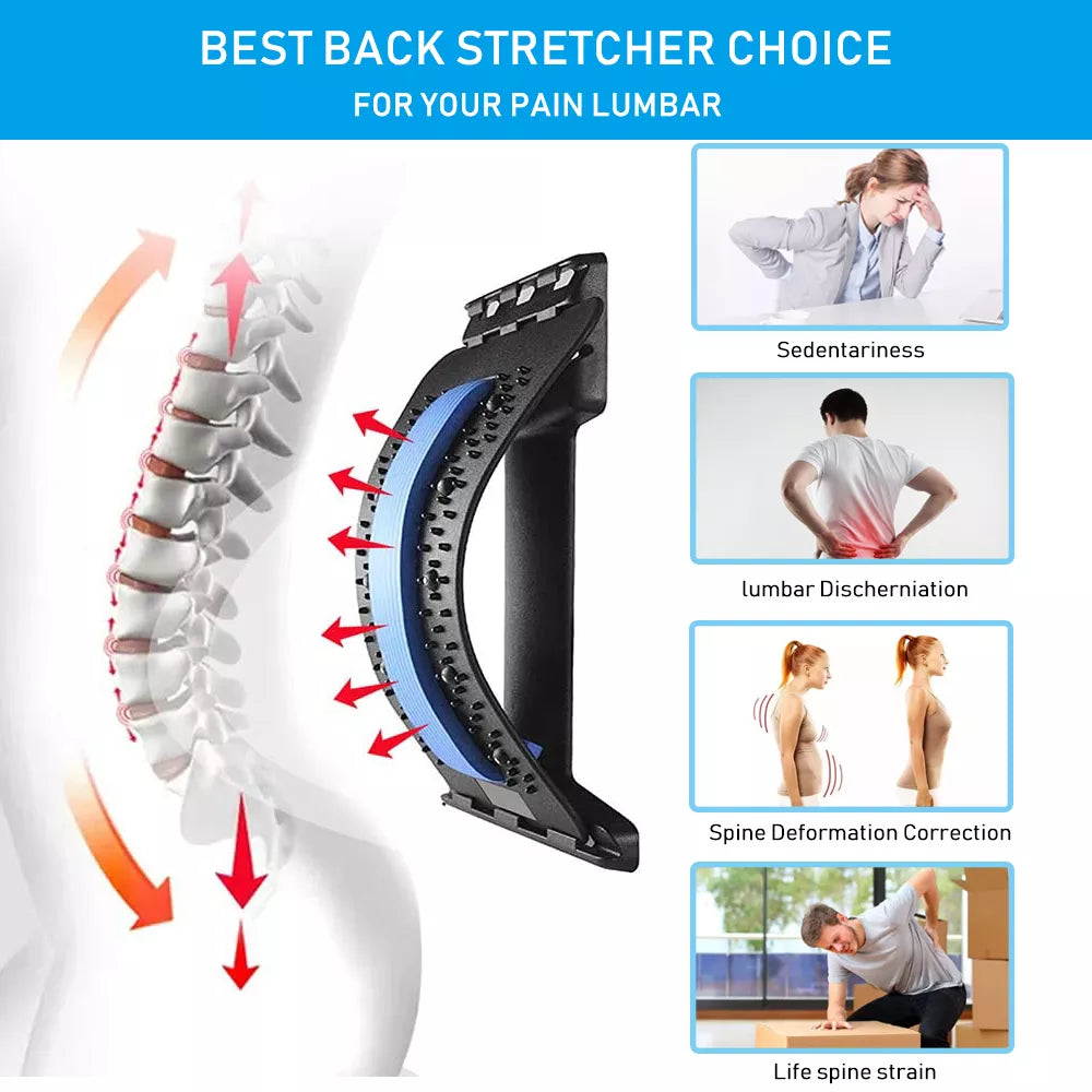 Ergonomischer Lendenstrecker & Rückenmassagegerät