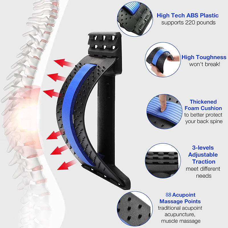 Ergonomischer Lendenstrecker & Rückenmassagegerät