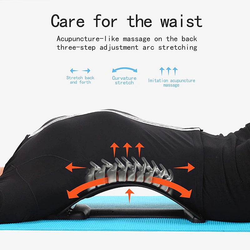 Ergonomischer Lendenstrecker & Rückenmassagegerät