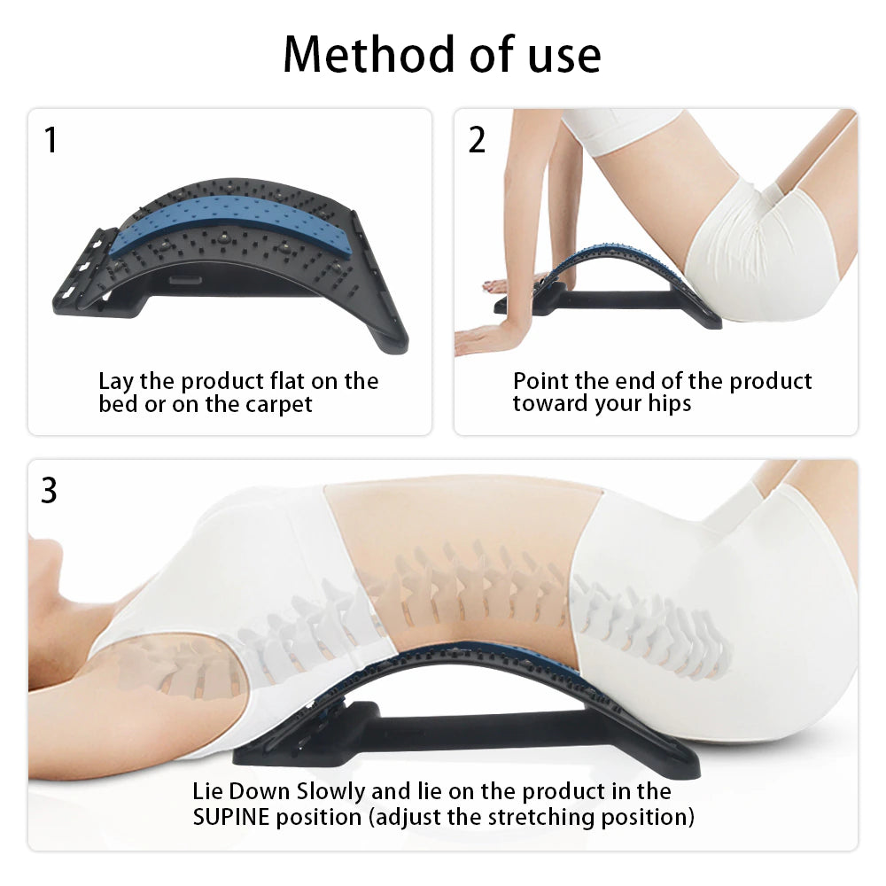 Ergonomischer Lendenstrecker & Rückenmassagegerät