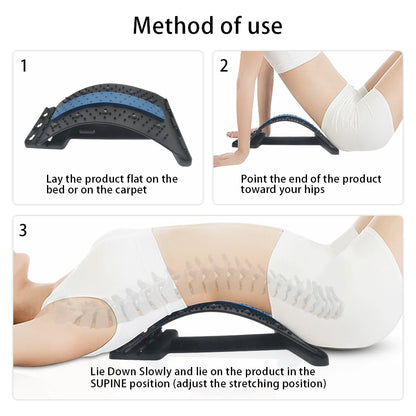 Ergonomischer Lendenstrecker & Rückenmassagegerät