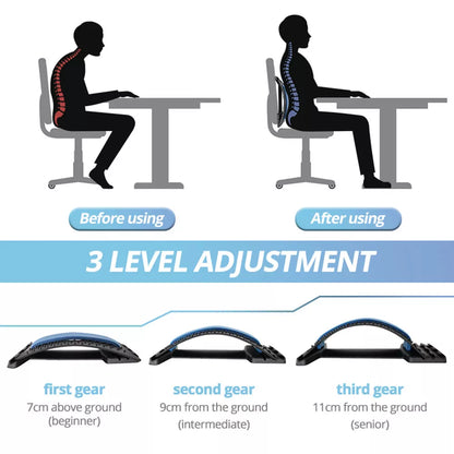 Ergonomischer Lendenstrecker & Rückenmassagegerät