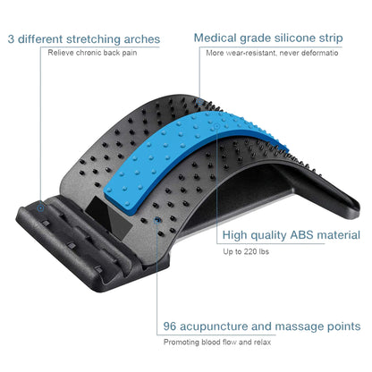 Ergonomischer Lendenstrecker & Rückenmassagegerät