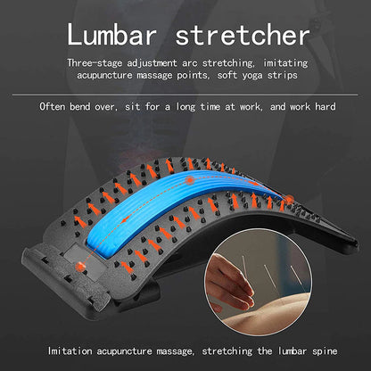 Ergonomischer Lendenstrecker & Rückenmassagegerät