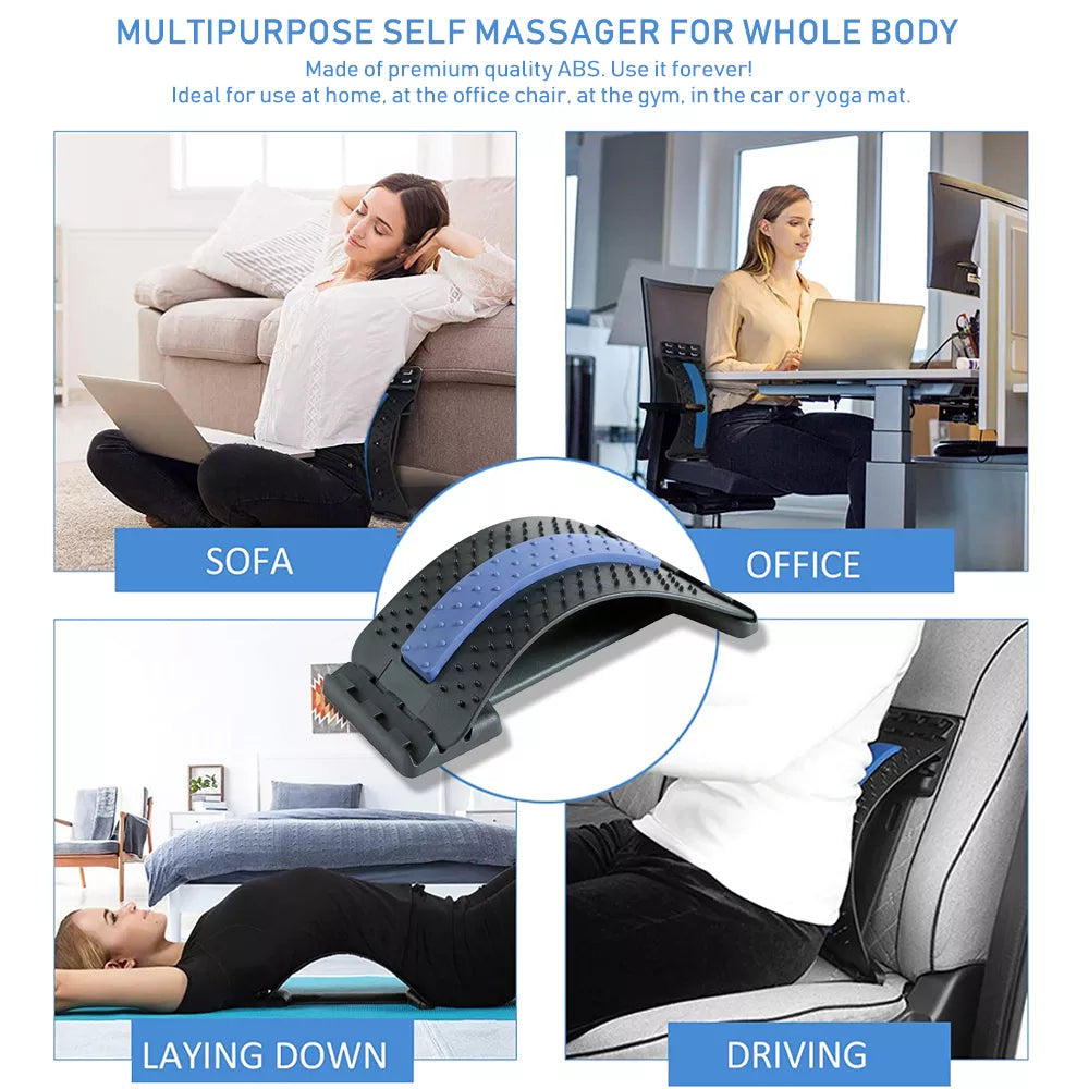 Ergonomischer Lendenstrecker & Rückenmassagegerät